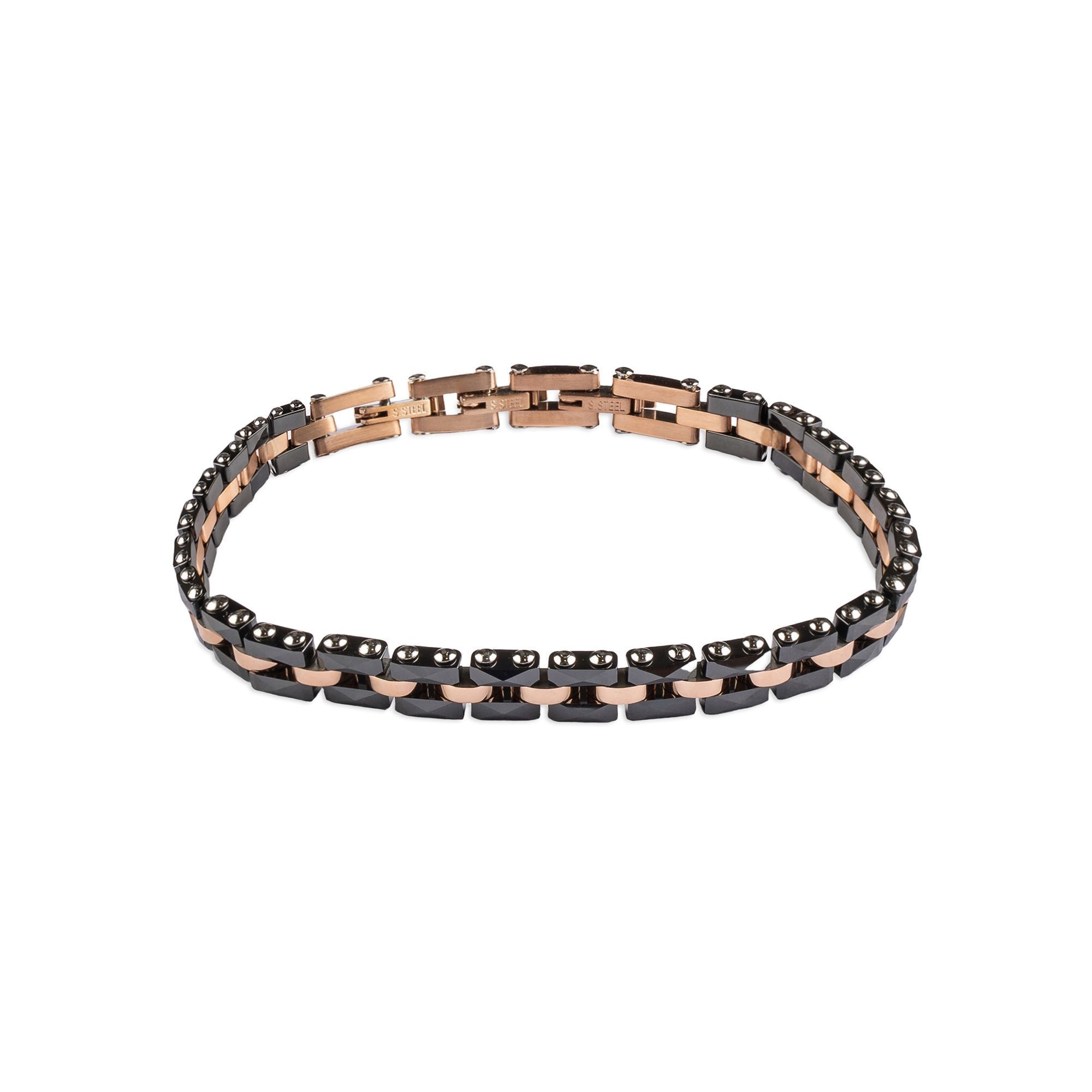 Δίχρωμο Ανδρικό Ατσάλινο Βραχιόλι