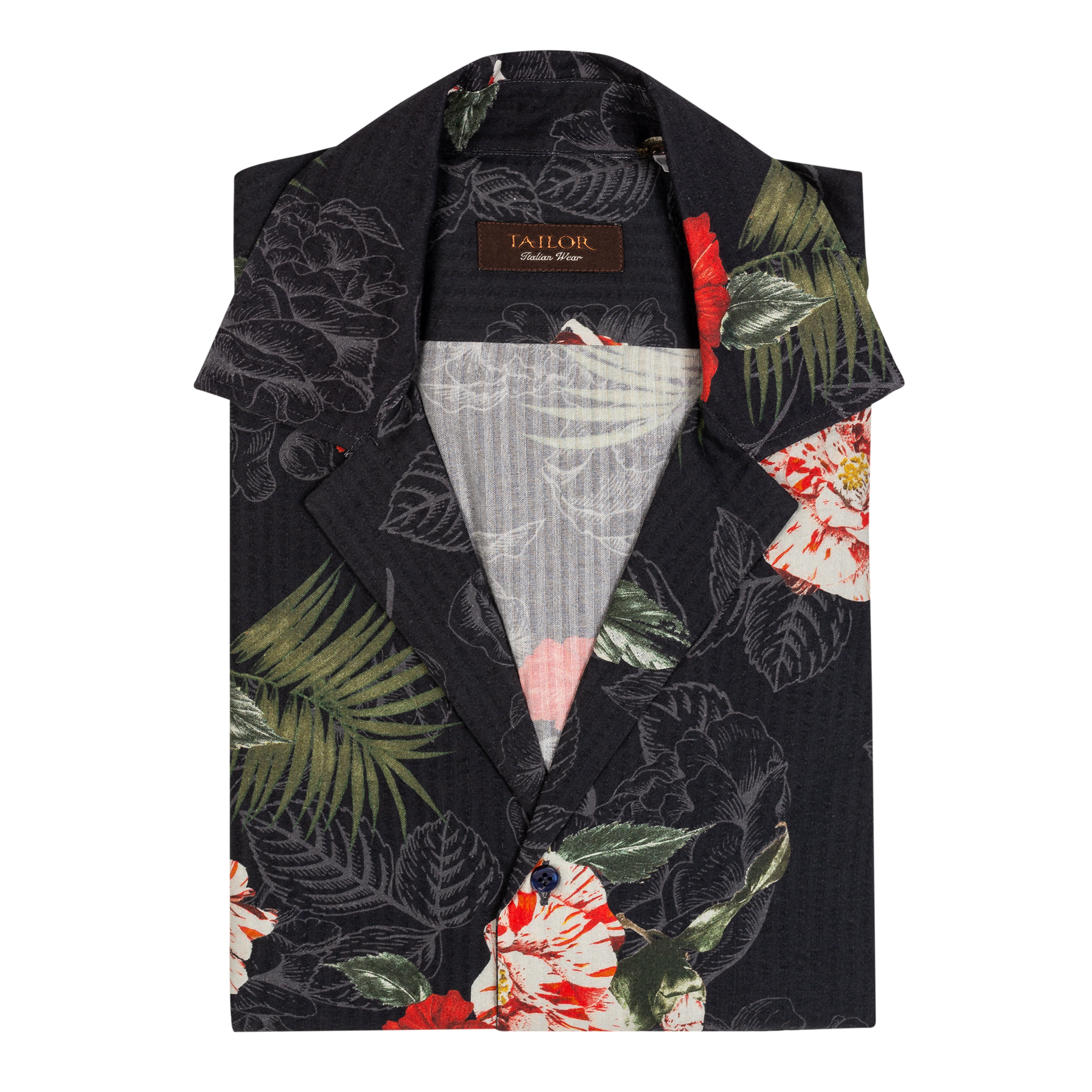 Χαβανέζικο Πουκάμισο Κοντομάνικο Μπλε