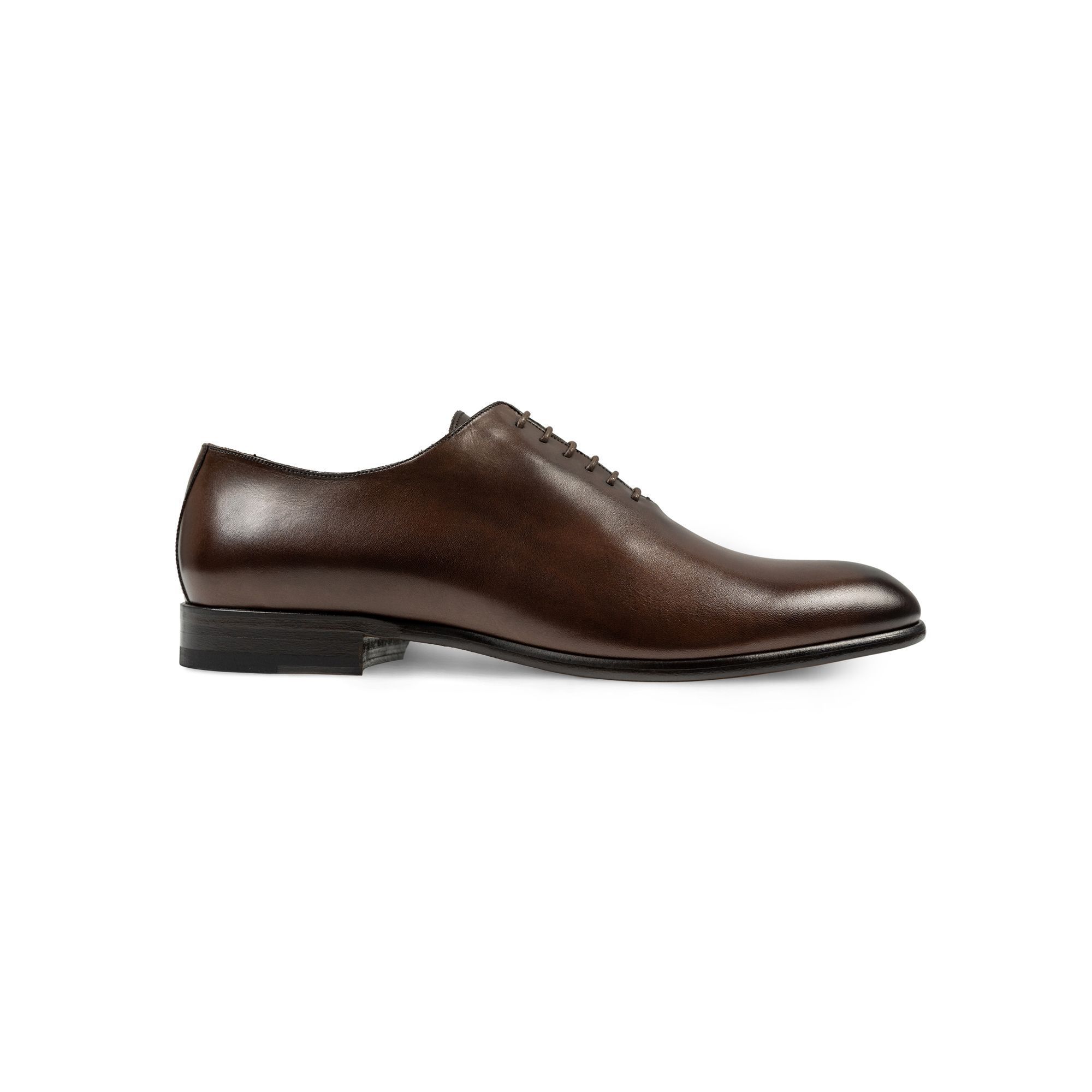 Καφέ oxford wholecut Elio Evan σε δέρμα βαμμένο στο χέρι. Blake Rapid. Made in Italy.