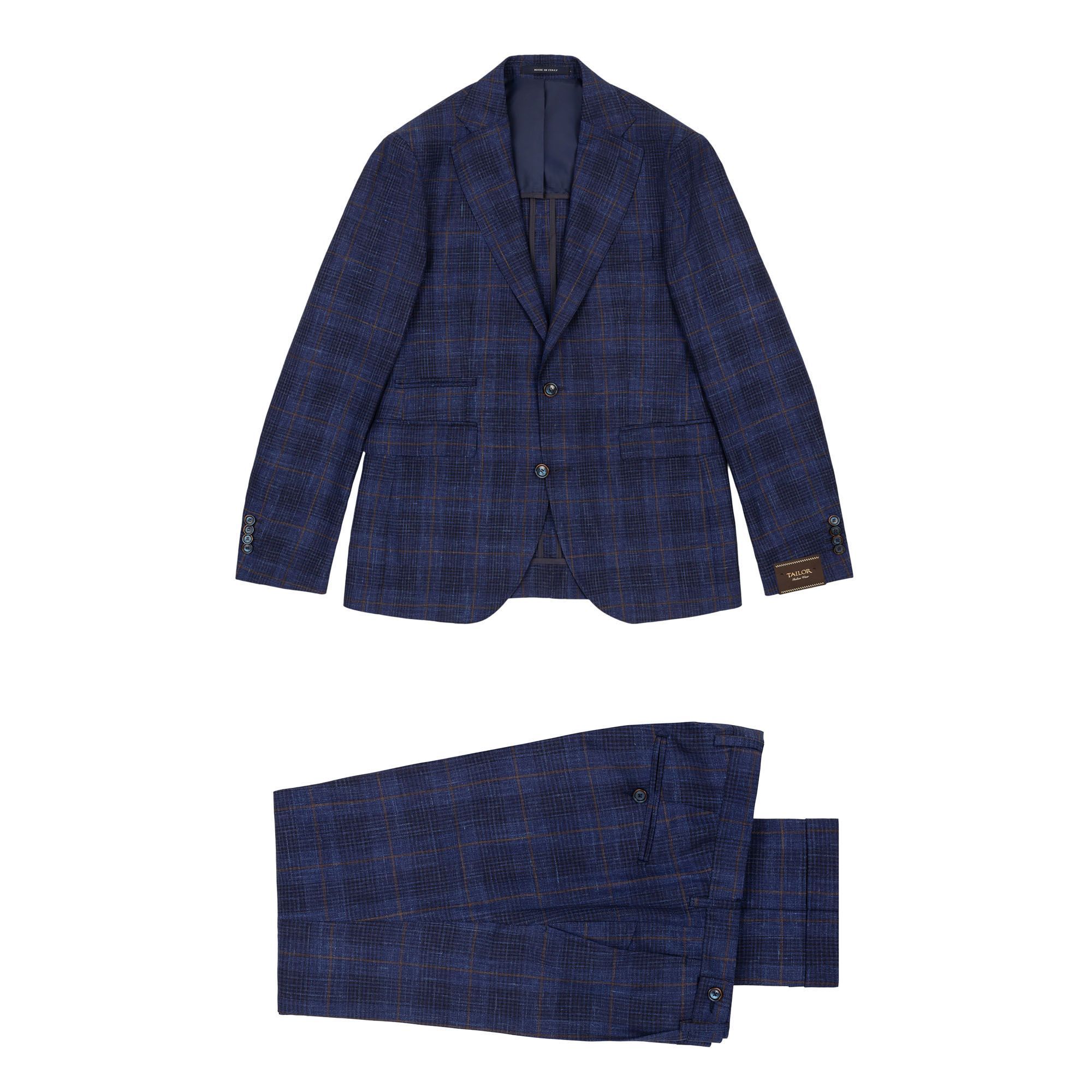 Ανδρικό Κοστούμι Μπλε Καρό