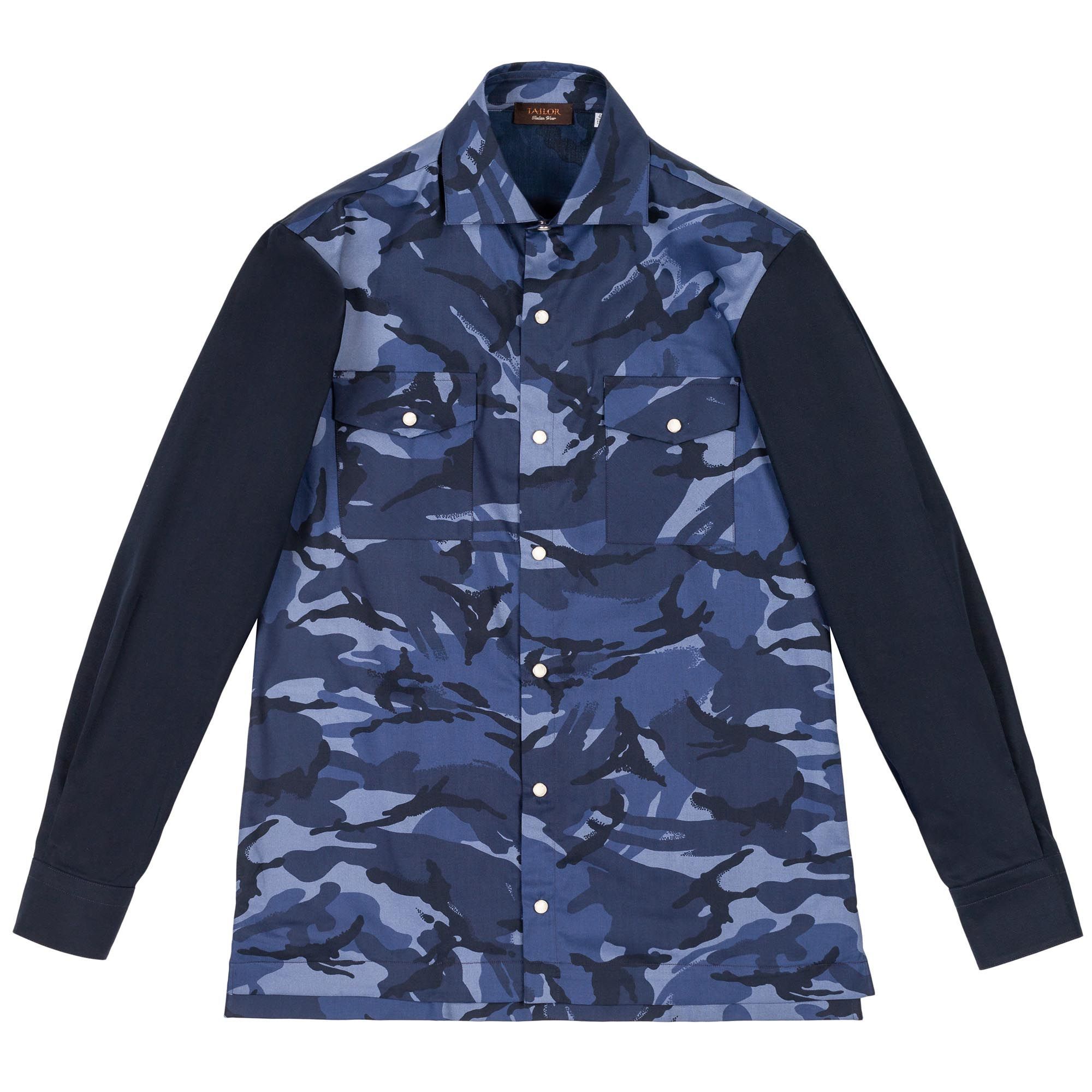 Overshirt Camo με Μονόχρωμα Μανίκια
