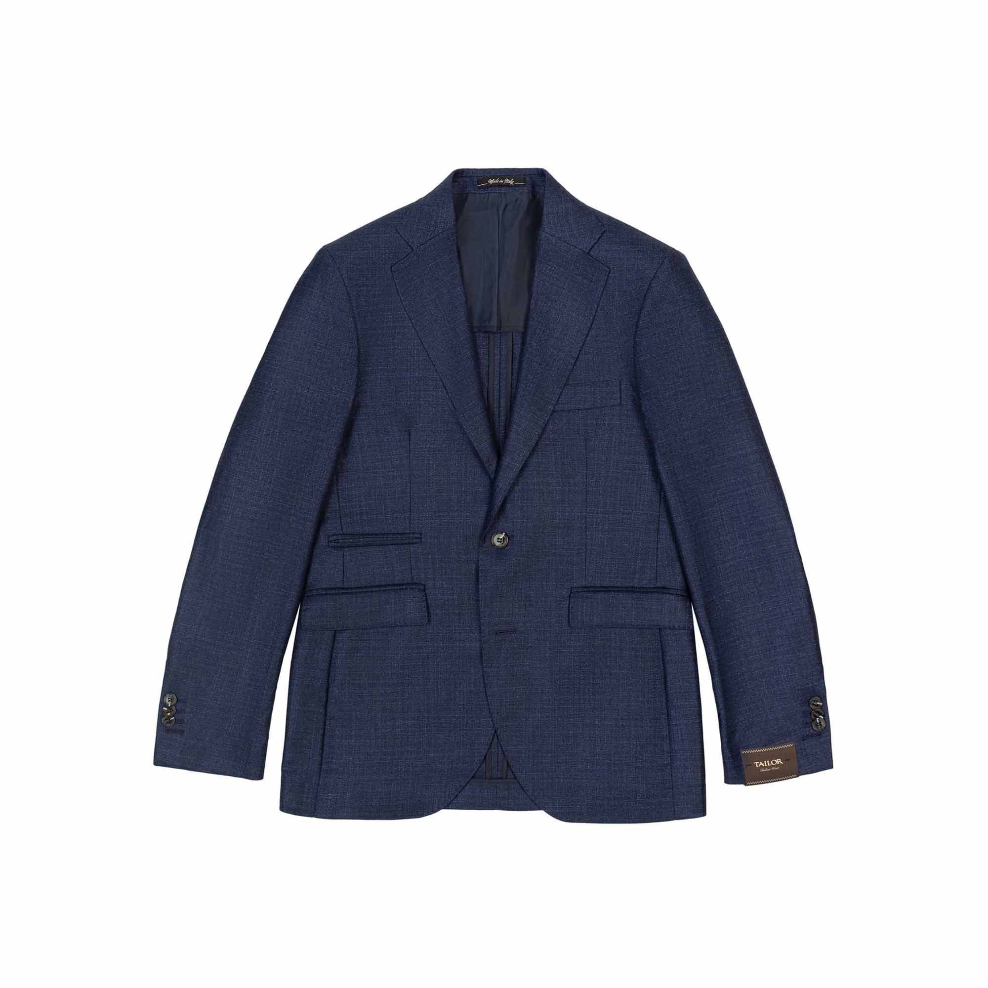 Μπλε Blazer από Κασμίρ και Μετάξι