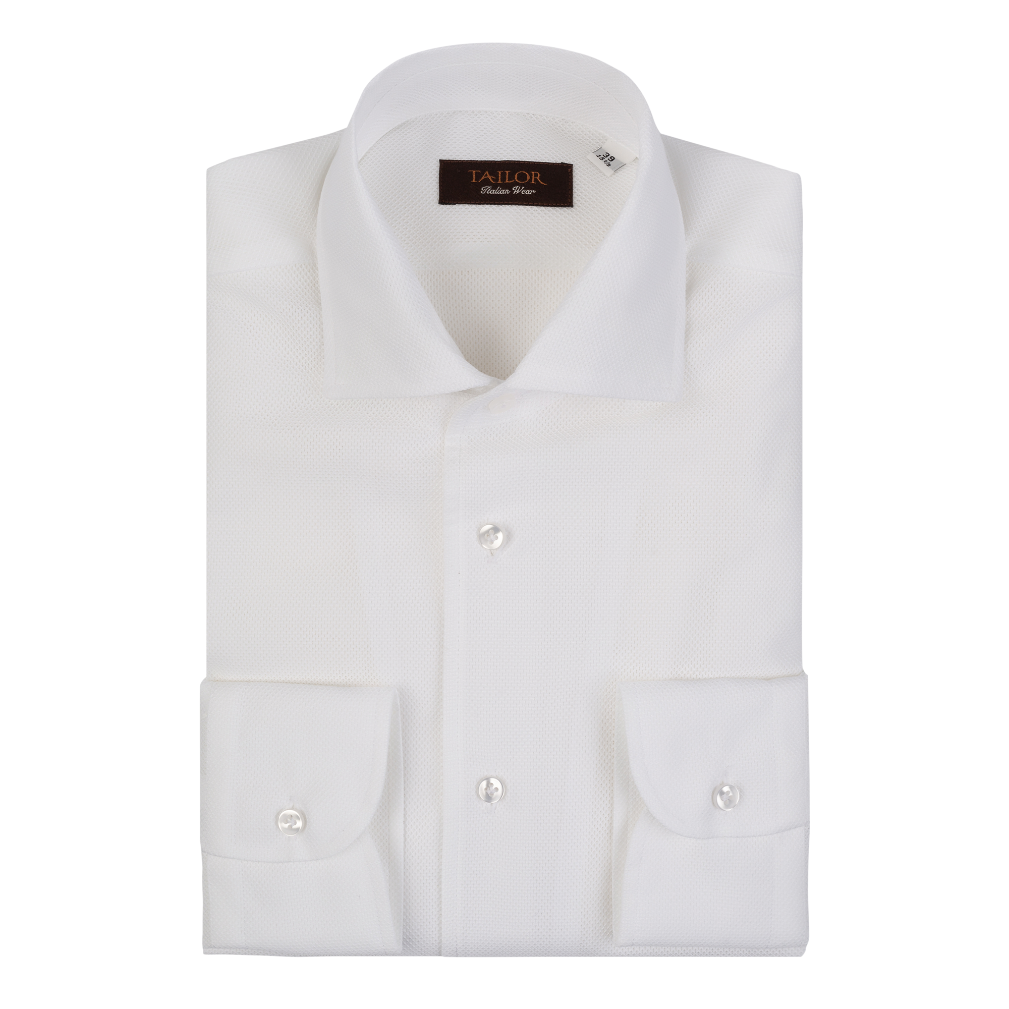 Ανδρικό πουκάμισο giro inglese λευκό με paramontura