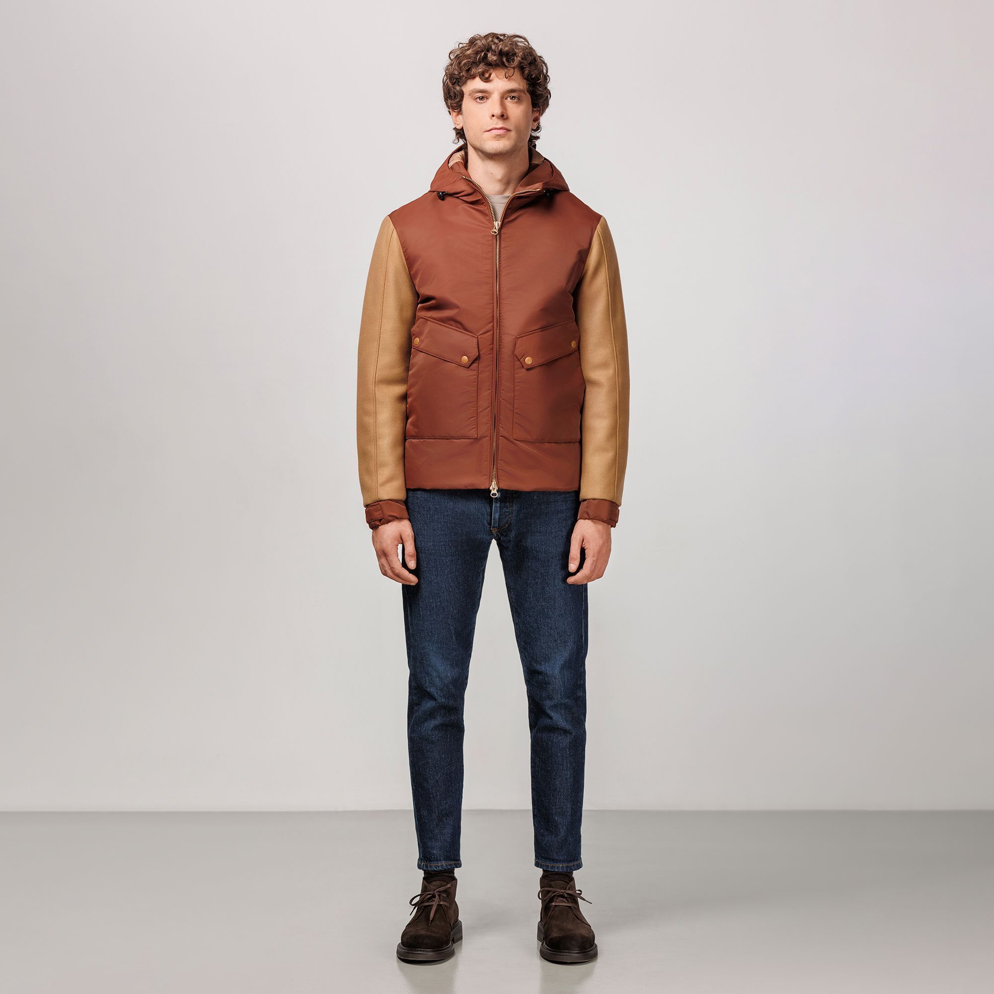 Καφέ Μπουφάν Chester - Ανδρικό