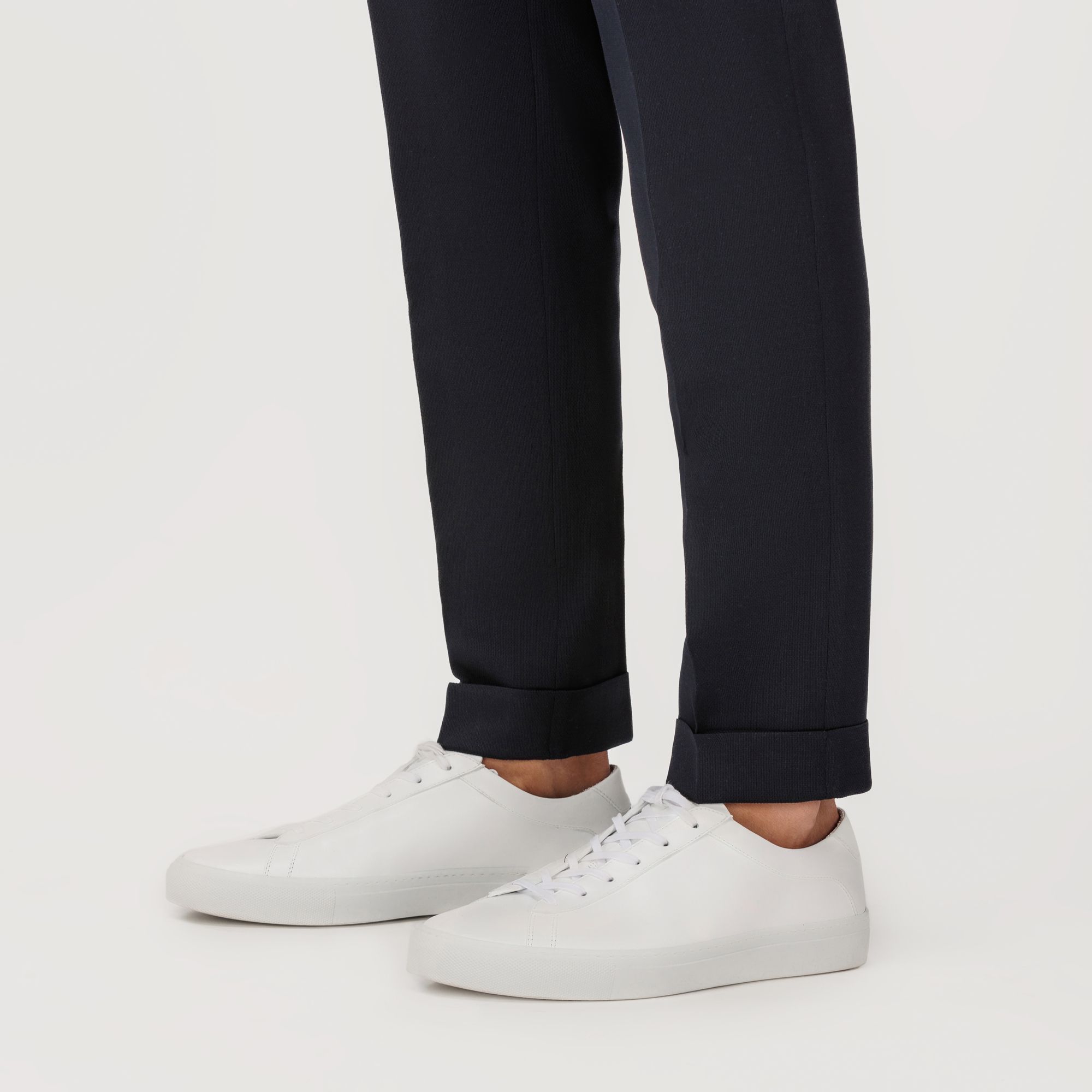 Χαμηλά Δερμάτινα Sneakers Λευκά