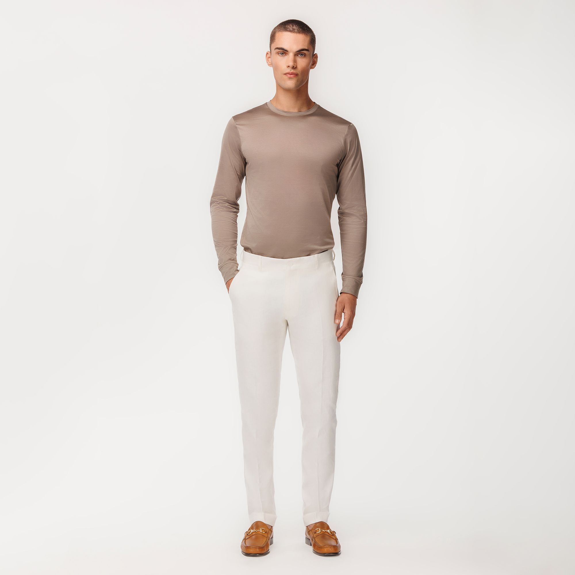 Γκρεζ Μακρυμάνικο Μπλουζάκι