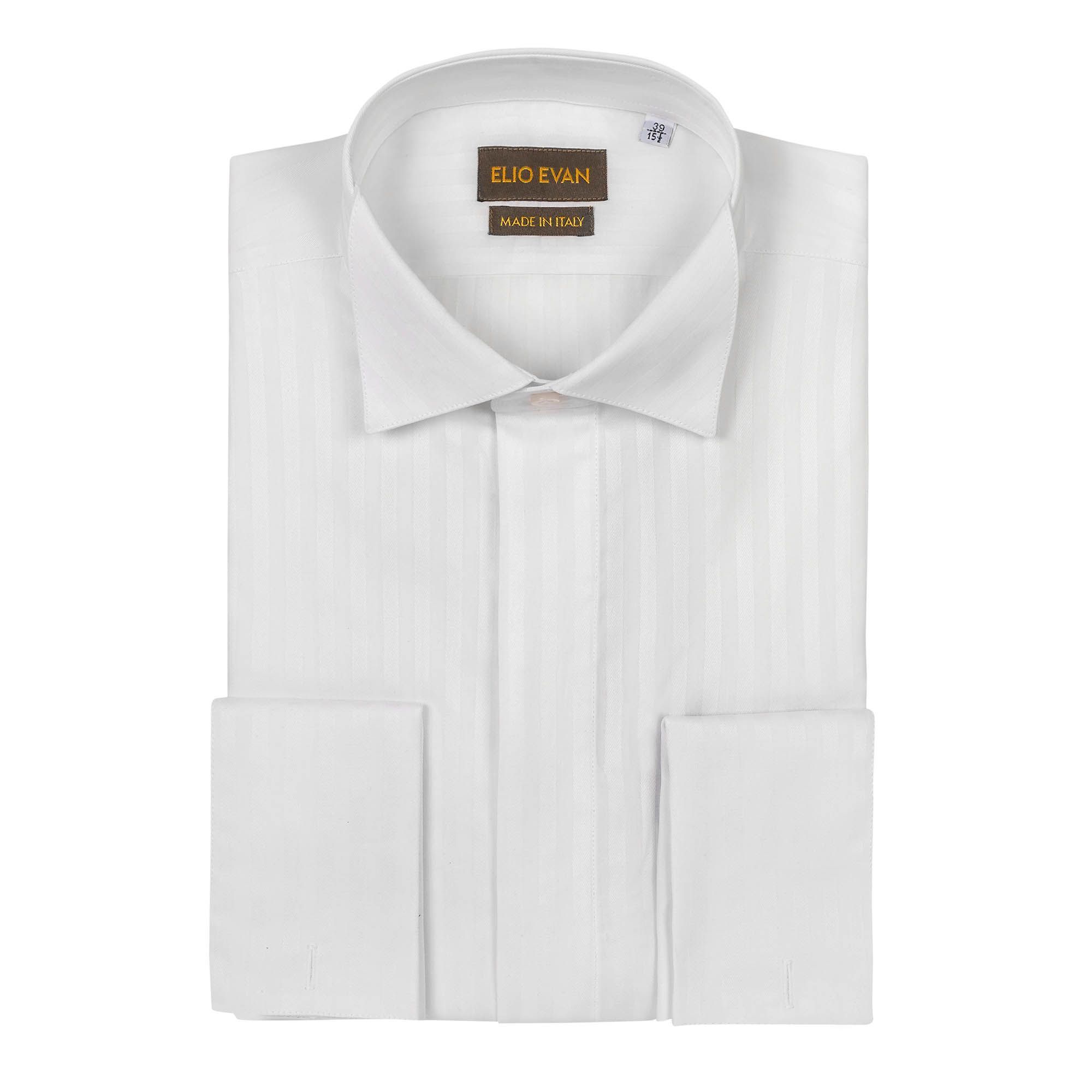 Ανδρικό Πουκάμισο Σμόκιν Λευκό