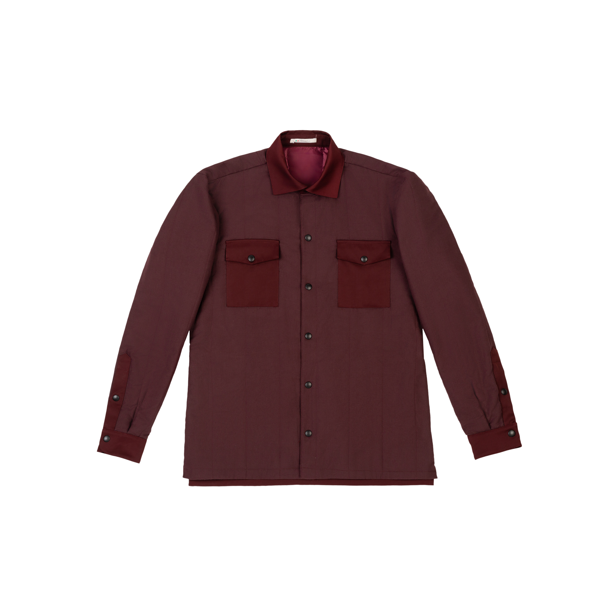 Ανδρικό Μπορντό Τζάκετ Overshirt Style