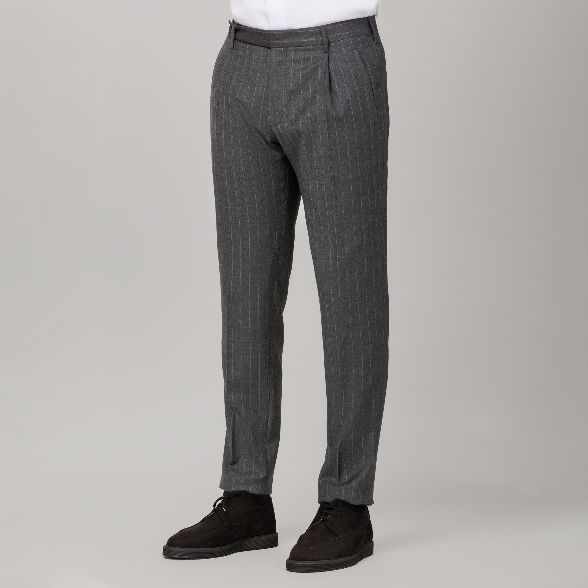 Σταυρωτό Κοστούμι Ανδρικό Γκρι Ριγέ