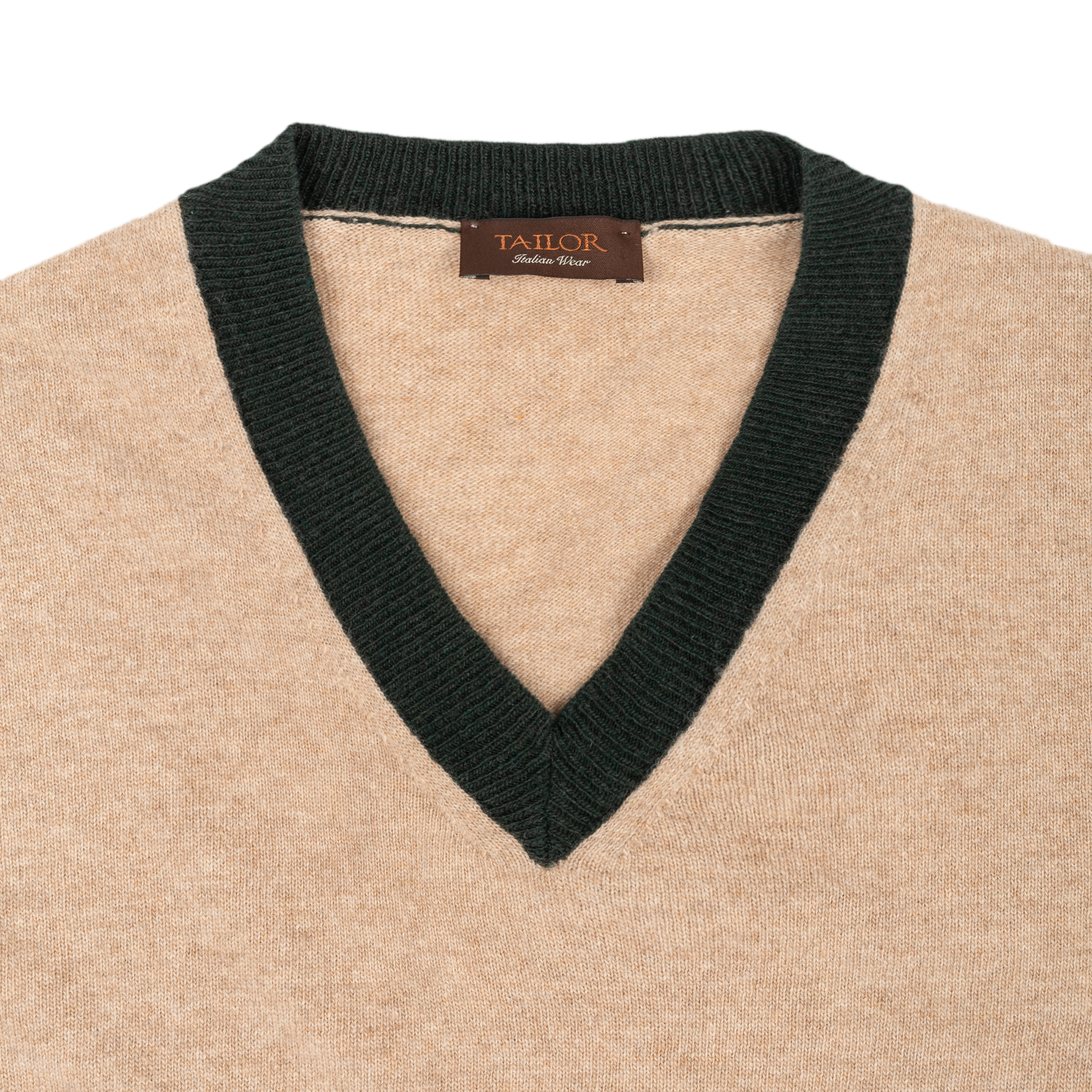 Ανδρικό Καφέ V-Neck Πουλόβερ Colvrig.1.Cam
