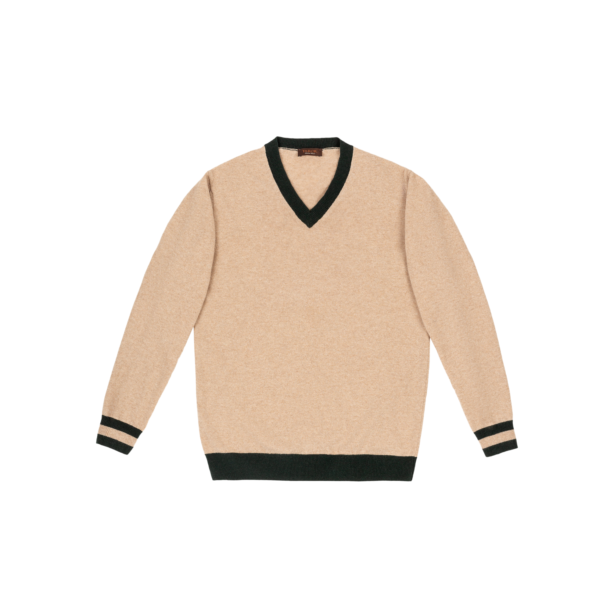 Ανδρικό Καφέ V-Neck Πουλόβερ Colvrig.1.Cam