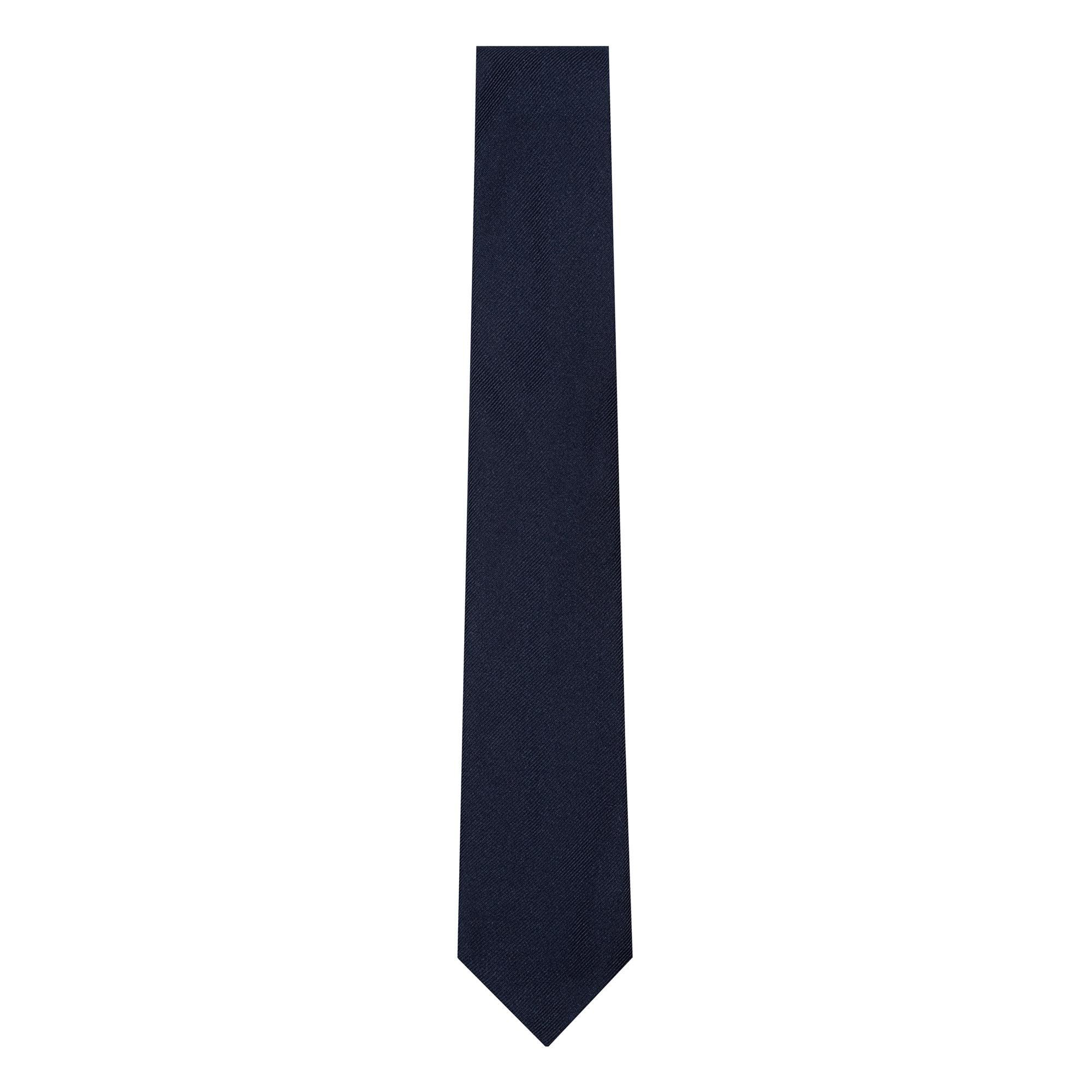 Μονόχρωμη γραβάτα μπλε navy