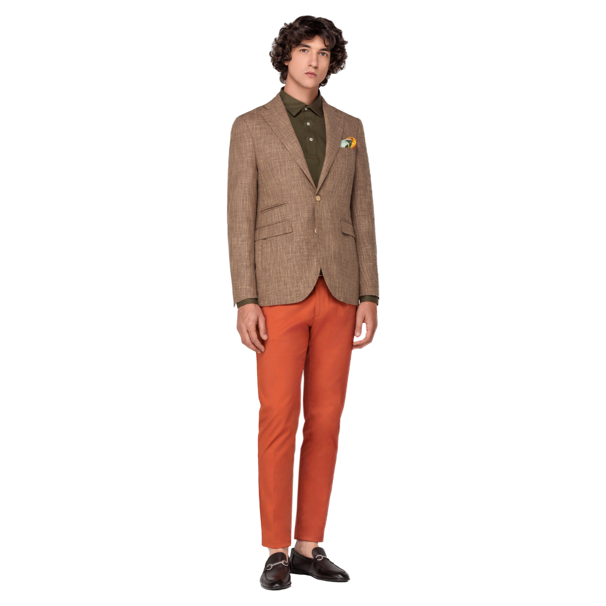 Ανδρικό Καμηλό Blazer Σακάκι