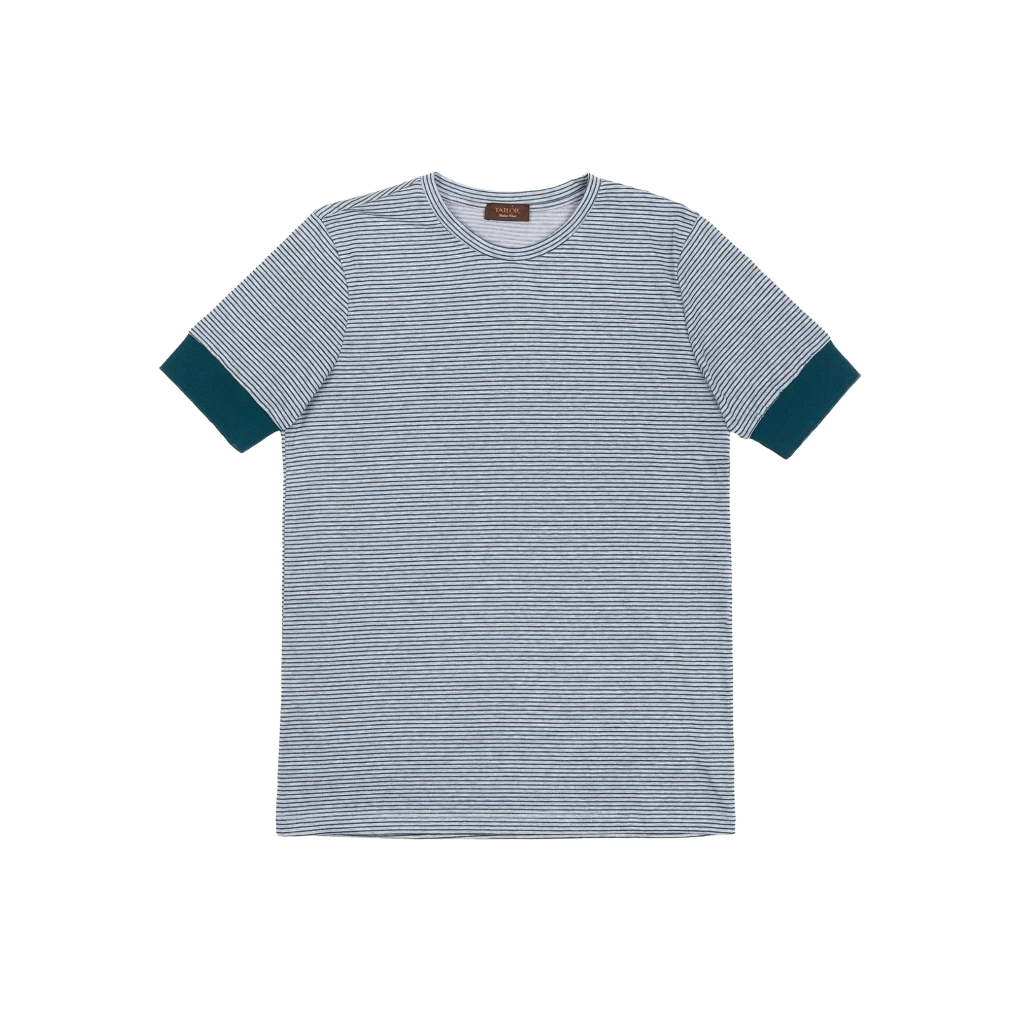 Ανδρικό Ριγέ T-Shirt Γκρι Tbrand6092.1.13