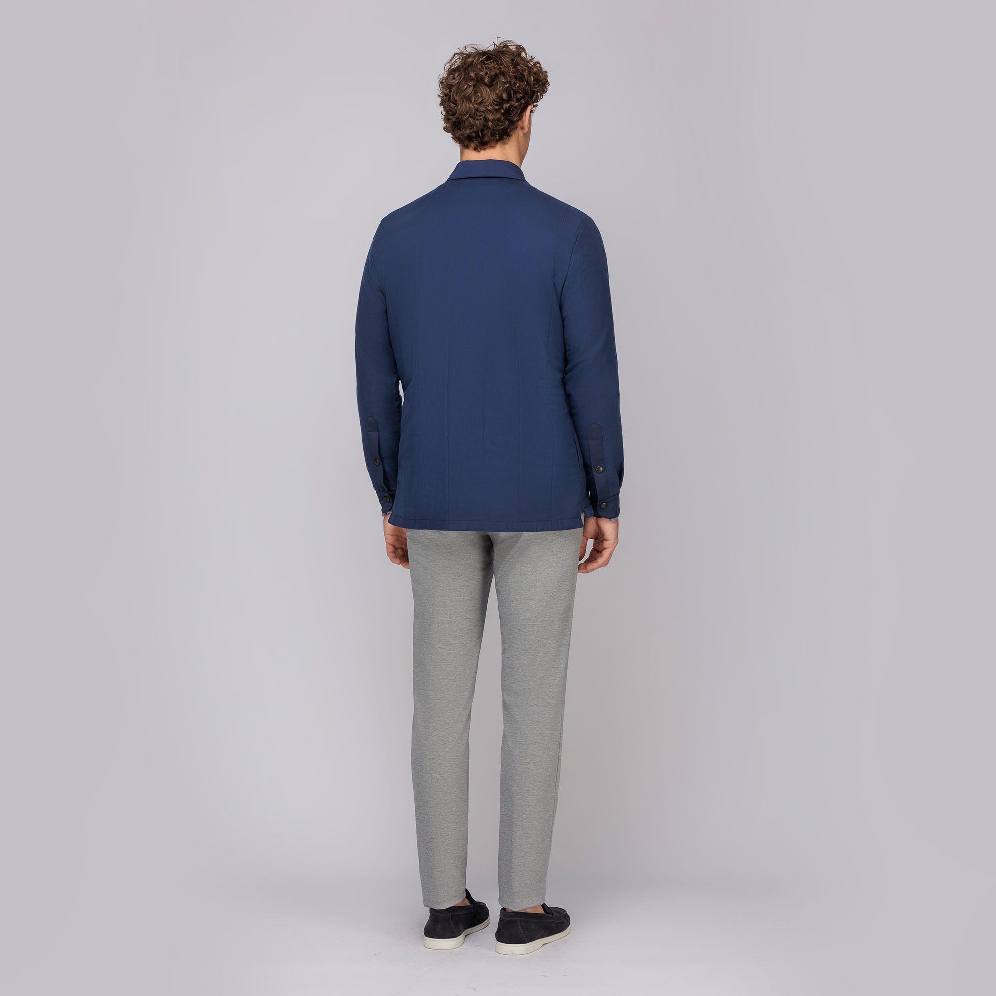 Ανδρικό Μπλε Τζάκετ Overshirt Style