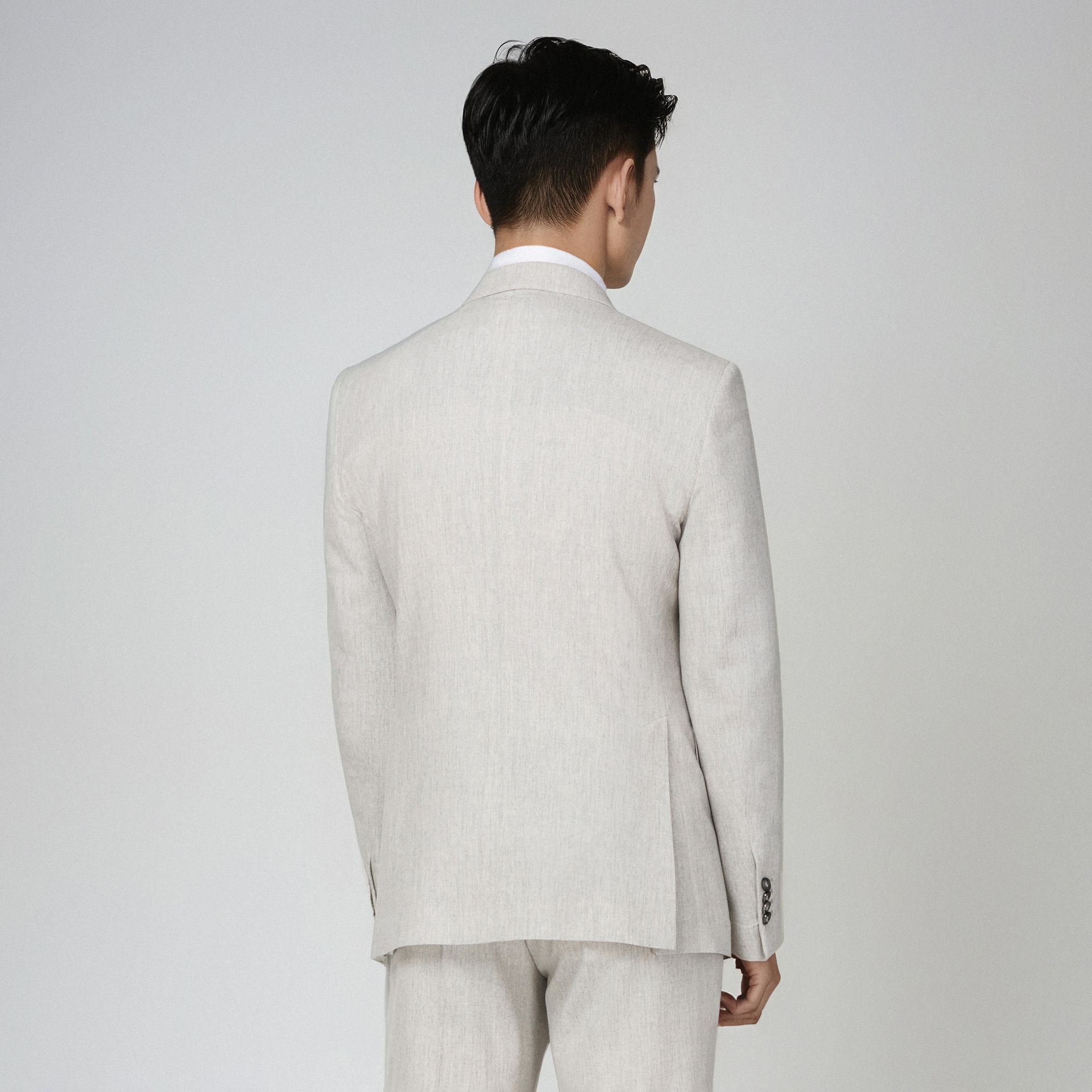 Ανδρικό Κοστούμι Σταυρωτό Γκρι