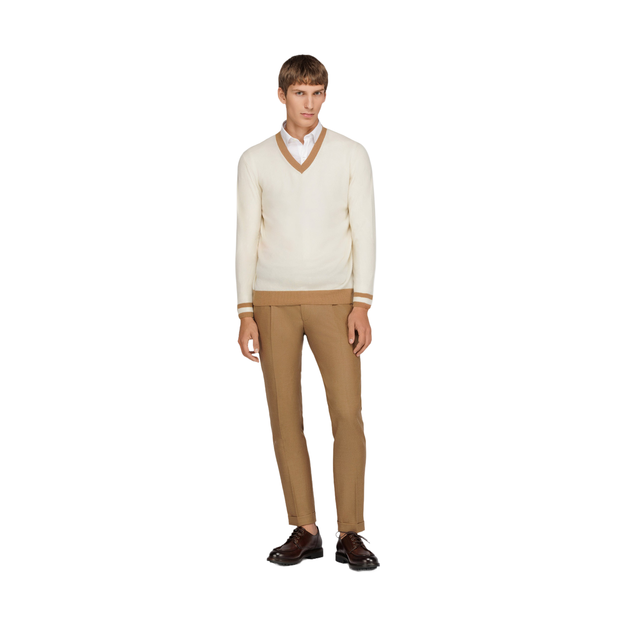 Ανδρικό Πλεκτό V-Neck Πουλόβερ Colvrig.1.Pan