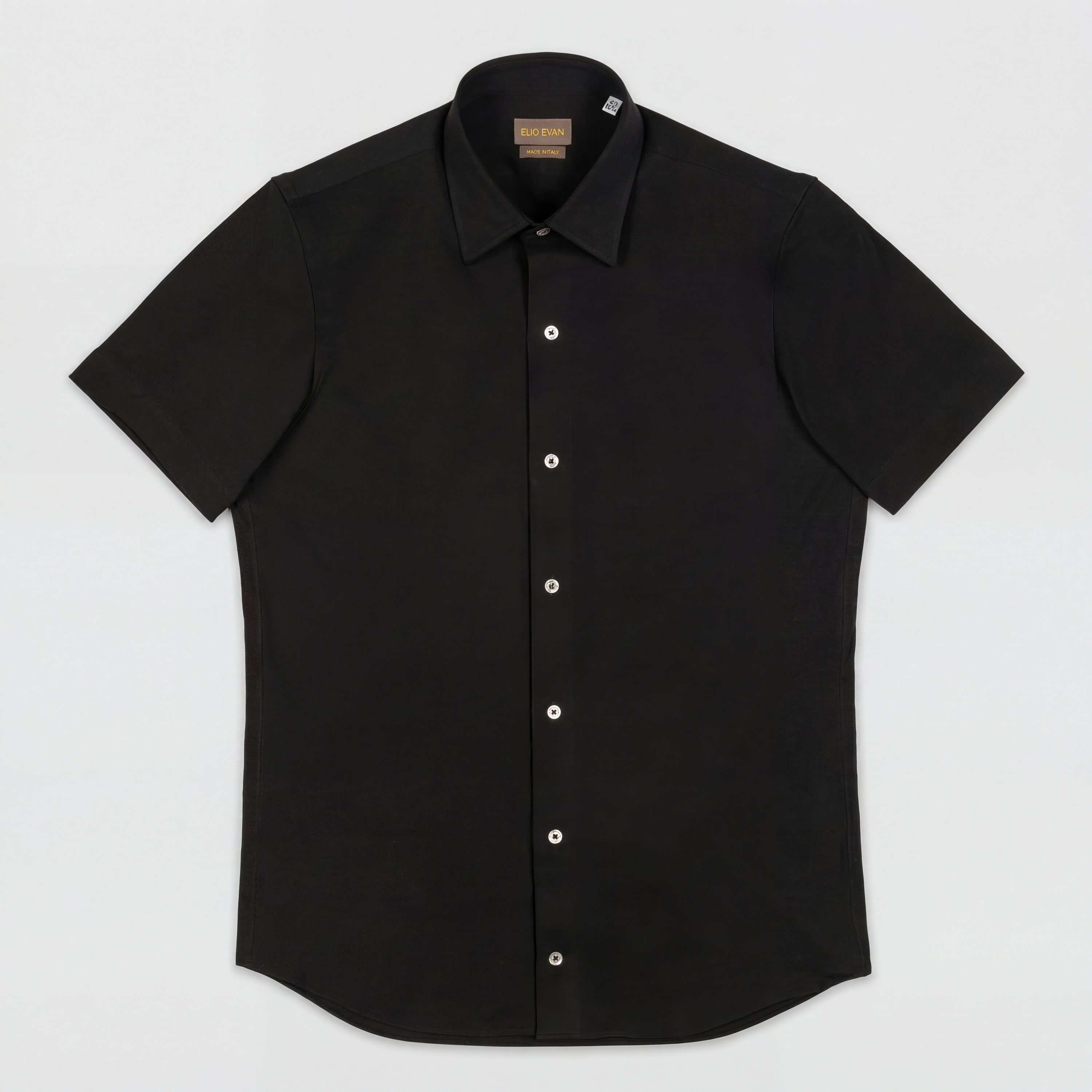 Slim Πουκάμισο Μαύρο — Poplin